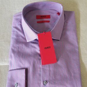 Hugo Boss EastonX Men's Striped Slim Fit Shirt